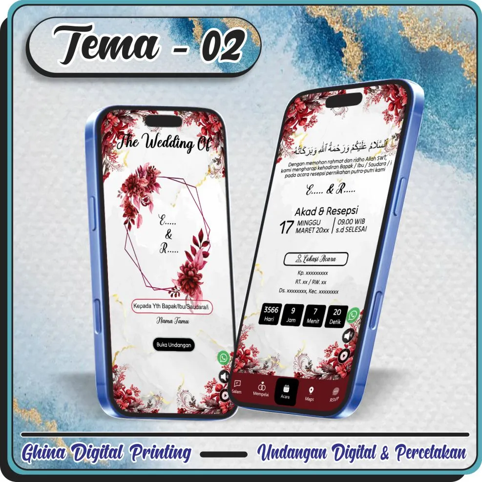 Ghina Digital Printing - Undangan Digital Website